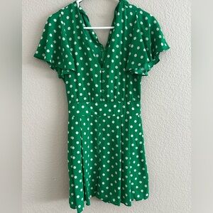 Zara Green Polka Dot Romper